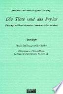 Die Tinte und das Papier