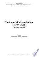 Dieci anni al Museo Eoliano (1987-1996)