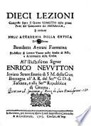 Dieci lezioni composte sopra il quarto sonetto della prima parte del Canzoniere del Petrarca, e recitate nell'Accademia della Crusca