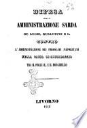 Difesa della amministrazione sarda de Luchi, Rubattino e c