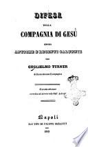 Difesa della Compagnia di Gesù contro antiche e recenti calunnie