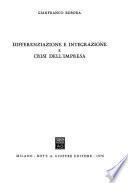 Differenziazione e integrazione e crisi dell'impresa