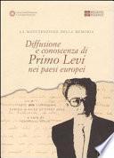 Diffusione e conoscenza di Primo Levi nei paesi europei