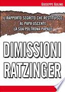 Dimissioni Papa Ratzinger