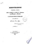 Dimostrazione teoretica e pratica della necessità ed utilità di ristaurare tra Monopoli e Brindisi l'attuale strada consolare, avanzo rispettabile dell'antica via Appia [di Francescantonio Monticelli]