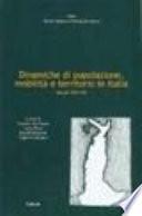 Dinamiche di popolazione, mobilità e territorio in Italia