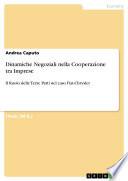 Dinamiche Negoziali nella Cooperazione tra Imprese