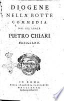 Diogene nella botte commedia del sig. abate Pietro Chiari bresciano