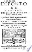 Diporto de viandanti, nel quale si leggono Facetie, Motti e Burle, Raccolte da diversi ... auttori et accresciuto di molt' altre ... Nuovamente stampate et con diligenza ricorrette