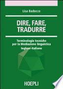 Dire, fare, tradurre