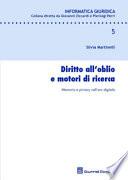 Diritto all'oblio e motori di ricerca