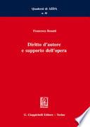 Diritto d'autore e supporto dell'opera