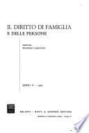 Diritto di famiglia e delle persone