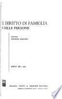 Diritto di famiglia e delle persone