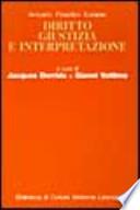 Diritto, giustizia e interpretazione