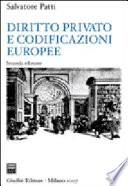 Diritto privato e codificazione europee