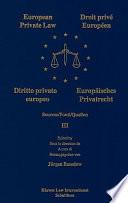 Diritto Privato Europeo