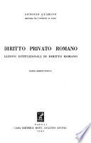 Diritto privato romano