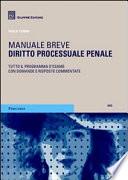 Diritto processuale penale. Manuale breve. Tutto il programma d'esame con domande e risposte commentate.
