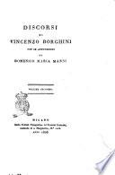 Discorsi di Vincenzo Borghini con le annotazioni di Domenico Maria Manni
