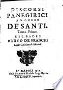 Discorsi panegirici ad onore de santi