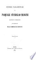 Discorsi parlamentari de Pasquale Stanislao Mancini