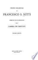 Discorsi parlamentari di Francesco S. Nitti