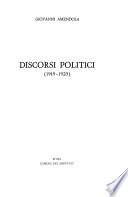 Discorsi politici (1919-1925)
