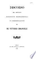 Discorso del deputato Augusto Barazzuoli in commemorazione del re Vittorio Emanuele