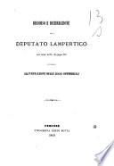 Discorso e dichiarazione del deputato Lampertico nelle tornate del 15 e 16 giugno 1869 intorno all'unificazione delle leggi commerciali