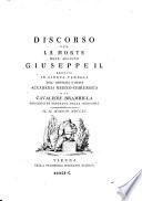 Discorso per la morte dell' Augusto Giuseppe II Recitato in lingua tedesca nell' Imperiale e Reale Accademia Medico-Chirurgica dal Cavaliere Brambilla ... il II. Maggio MDCCXC