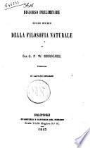 Discorso preliminare sullo studio della filosofia naturale di G. F. W. Herschel