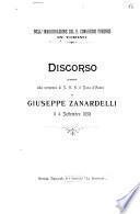 Discorso pronunciato alla presenza di S.A.R. il duca d'Aosta da Giuseppe Zanardelli il 4 settembre 1898