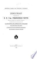Discorso pronunziato da ... Francesco Nitti ...