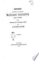Discorso pronunziato dal deputato Giuseppe Massari alla Camera nella seduta del 13 giugno 1870 relativo ai provvedimenti finanziari