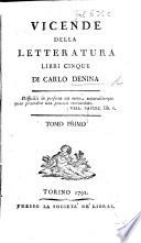 Discorso sopra le vicende della letteratura ... Edizione seconda
