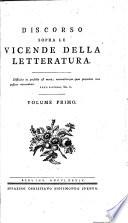 Discorso Sopra Le Vicende Della Letteratura