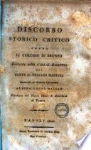 Discorso storico critico sopra il colosso di bronzo esistente nella città di Barletta del conte d. Trojano Marulli ..