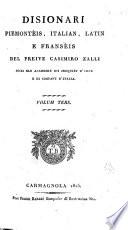 Disionari piemontèis, italien, latin e fransèis, conpöst