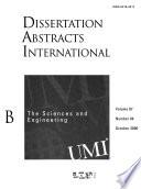 Dissertation Abstracts International