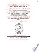 Dissertazione epistolare sull'origine della Università di Pisa