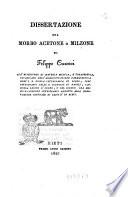 Dissertazione sul morbo acetone o milzone di Filippo Carocci ..