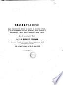 Dissertazione sulla ubbidienza che debbesi da' sudditi al legittimo potere, la quale debb'essere non solo esteriore, bensì interiore e coscienziosa, e senza alcuna resistenza ancor passiva letta nella tornata teologica del dì 23 aprile 1851 dal reverendissimo p. maestro cav. d. Giuseppe Ferrara ...
