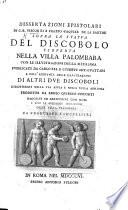 Dissertazioni epistolari di G. B. V. e F. Waquier de la Barthe sopra la statua del Discobolo, etc