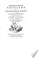 Dissertazioni Vossiane