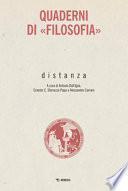 Distanza. Quaderni di «Filosofia»