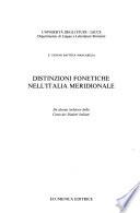 Distinzioni fonetiche nell'Italia meridionale
