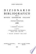 Dizionario bibliografico delle riviste giuridiche italiane