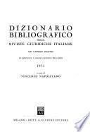 Dizionario bibliografico delle riviste giuridiche italiane