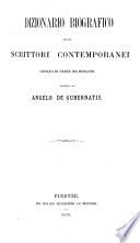 Dizionario biografico degli scrittori contemporanei